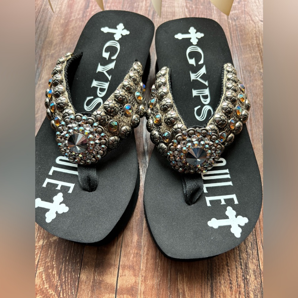 Y2K gem sandals